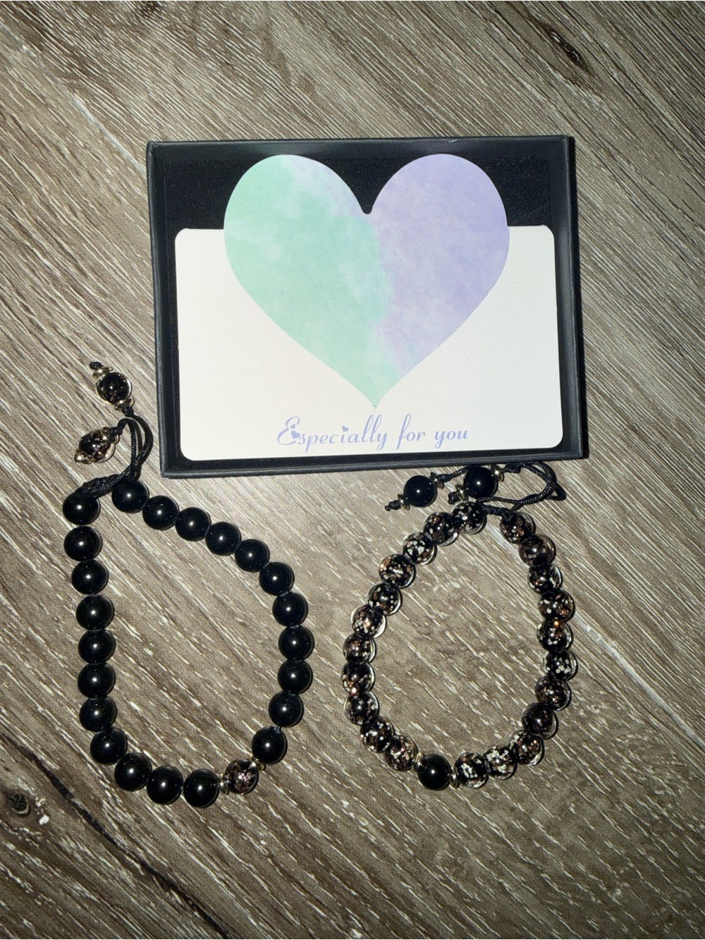 crystals for mom and daughter bead adjustable bracelets